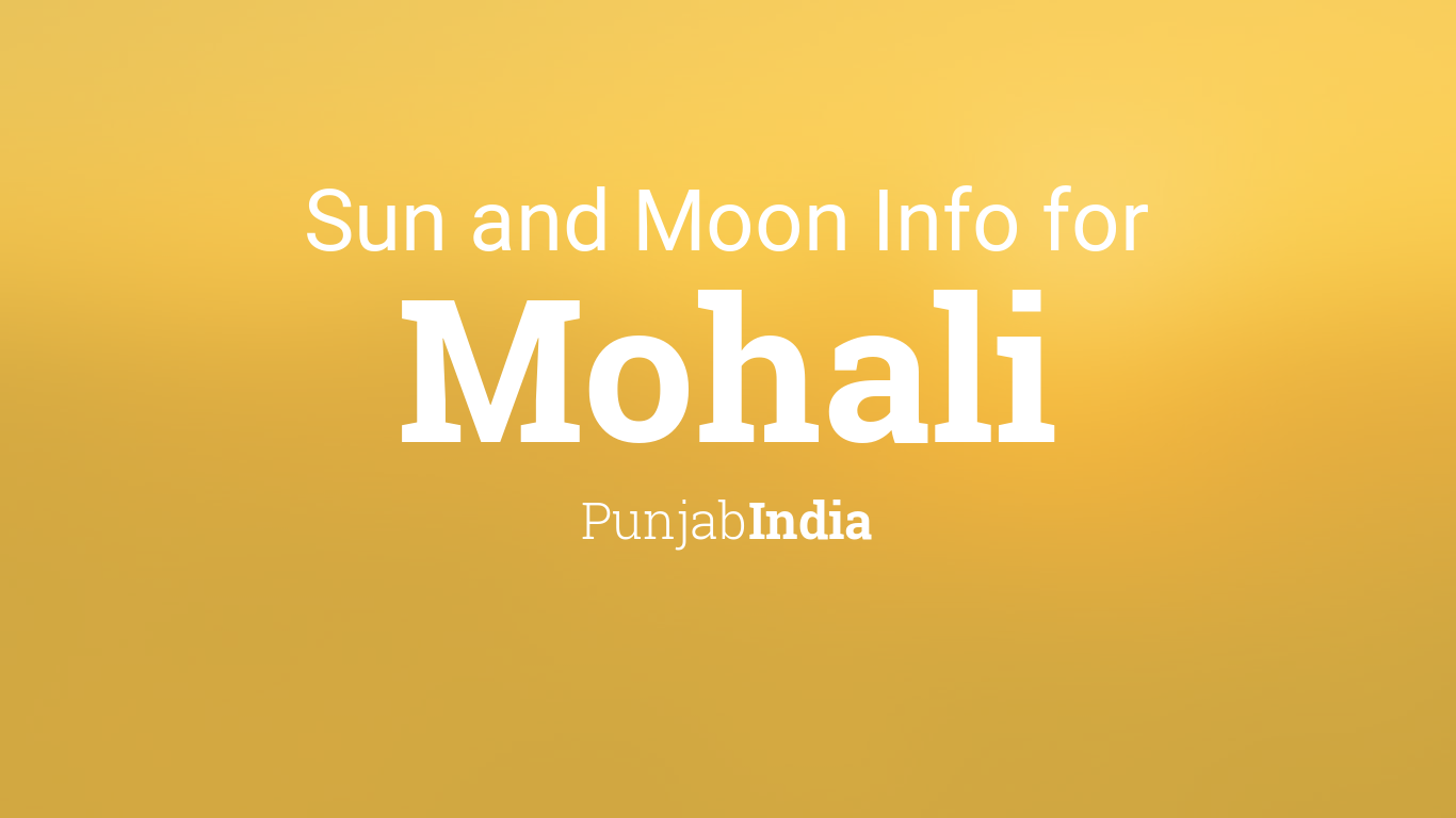 Current weather report of mohali india